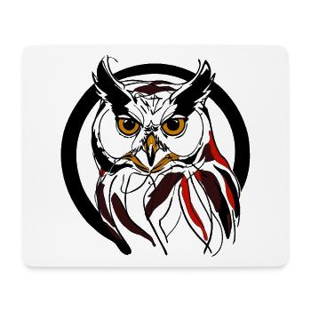 Night Owl - Mouse Pad (horizontal) - white - Front