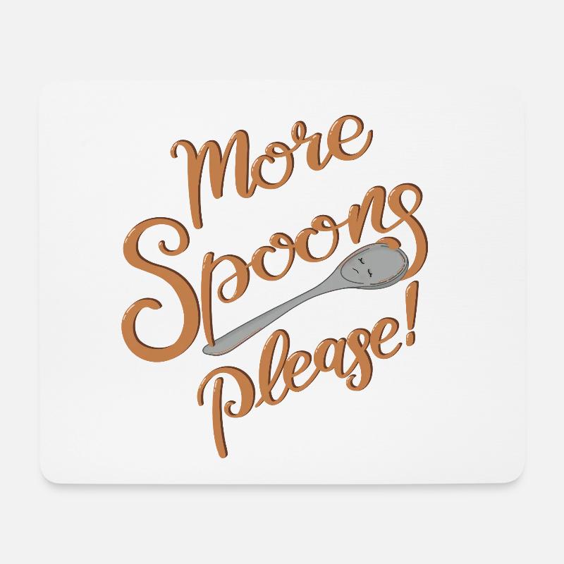 More Spoons please! - Mouse Pad (horizontal) - white
