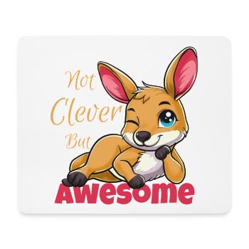 Nicht Clever Doch Großartig Känguru - Mousepad (Querformat) - Weiß - Vorne