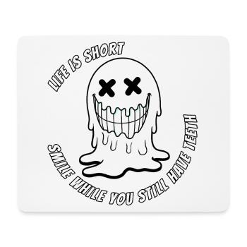Leben und Teeth.TR - Mousepad (Querformat) - Weiß - Vorne