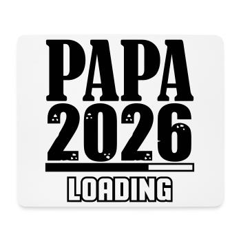 Papa 2026 Loading - Mousepad (Querformat) - Weiß - Vorne