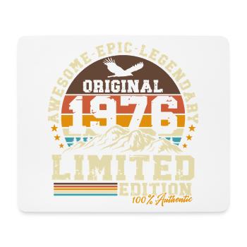 Cadeau d’anniversaire pour le 50e anniversaire 1976 Vintage Retro - Tapis de souris (format paysage) - blanc - Devant
