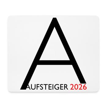 Aufsteiger 2026 Aufstieg - Mousepad (Querformat) - Weiß - Vorne