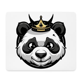 Panda Kopf Krone - Mousepad (Querformat) - Weiß - Vorne
