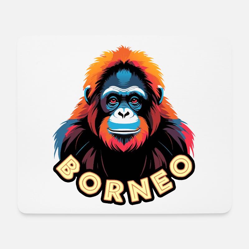 Borneo - Mouse Pad (horizontal) - white