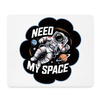 Need My Space Astronaut All - Mousepad (Querformat) - Weiß - Vorne