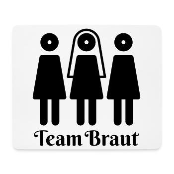 Team Braut, Hochzeit, Braut Party - Mousepad (Querformat) - Weiß - Vorne