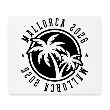 Palmiers de Majorque 2026 - Tapis de souris (format paysage) - blanc - Devant
