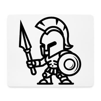 spartan - Tapis de souris (format paysage) - blanc - Devant