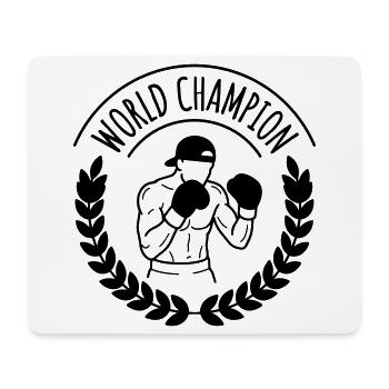 boxe - Tapis de souris (format paysage) - blanc - Devant