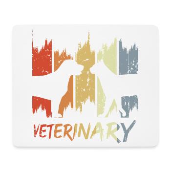 Veterinary Vintage Look - Mouse Pad (horizontal) - white - Front