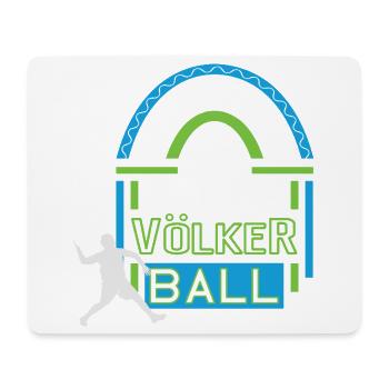 Völkerball Jubiläum 10 Jahre Trainer Spieler Jubi - Mousepad (Querformat) - Weiß - Vorne