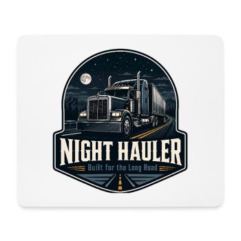 NIGHT HAULER Fernfahrer Nachtfahrt - Mousepad (Querformat) - Weiß - Vorne