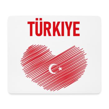 TÜRKEI TÜRKIYE TÜRKISCHE Europa Sport Fan - Mousepad (Querformat) - Weiß - Vorne