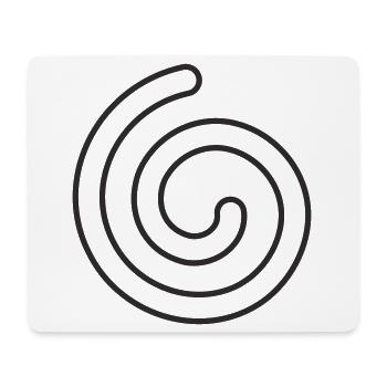 Spirale – Symbol für Leichtigkeit & Entwicklung - Mousepad (Querformat) - Weiß - Vorne