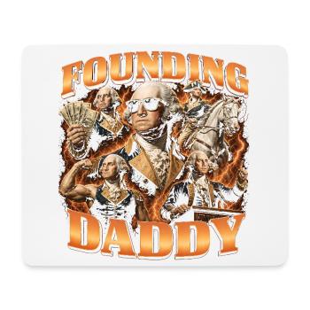 Founding Father George Washington, July 4 - Mouse Pad (horizontal) - white - Front