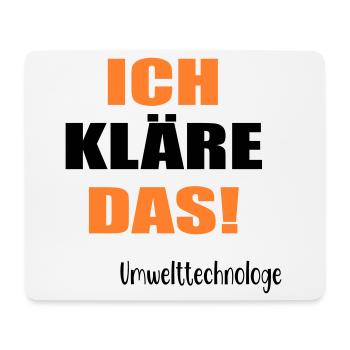 Umwelttechnologe Abwasser - Mousepad (Querformat) - Weiß - Vorne