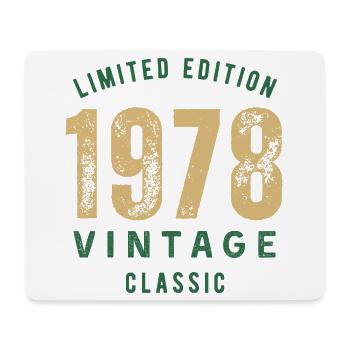 Limited Edition 1978 Vintage Classic Birthday Year - Mouse Pad (horizontal) - white - Front