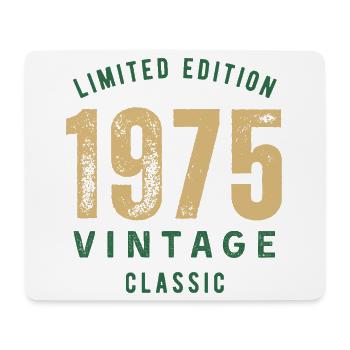 Limitierte Edition 1975 Vintage Classic Geburtstagsjahr - Mousepad (Querformat) - Weiß - Vorne