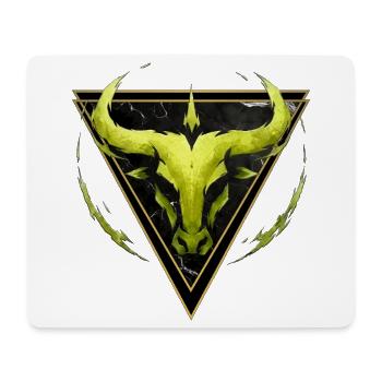 Stier-Erdzeichen – Tierkreis von Kék-Ina - Mousepad (Querformat) - Weiß - Vorne