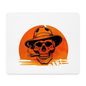 Skull Sunset Tobacco - Mousepad (Querformat) - Weiß - Vorne