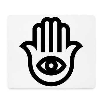 Hand of Fatima - Mouse Pad (horizontal) - white - Front