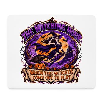 Witching Hour Witch Play Scene - Mouse Pad (horizontal) - white - Front