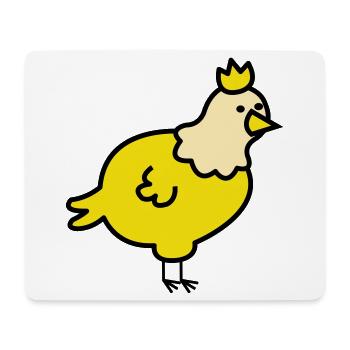Royal Chick Cartoon - Mouse Pad (horizontal) - white - Front