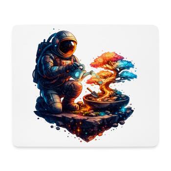 Kosmischer Gärtner-Bonsai - Mousepad (Querformat) - Weiß - Vorne