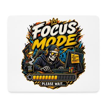 Focus Mode - Mousepad (Querformat) - Weiß - Vorne
