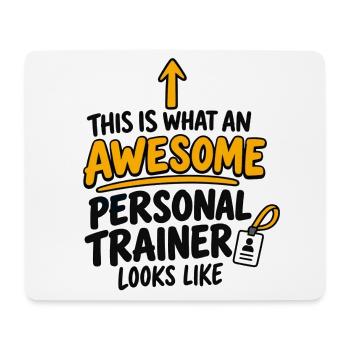 Bester Personal Trainer Fitnesscoach Fitnessstudio Training - Mousepad (Querformat) - Weiß - Vorne