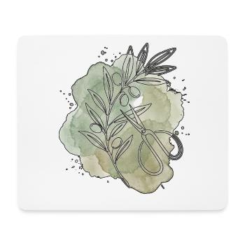 Olivenbaum Experte - Mousepad (Querformat) - Weiß - Vorne