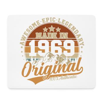 Original 1969 Vintage Vintage cadeau d’anniversaire - Tapis de souris (format paysage) - blanc - Devant