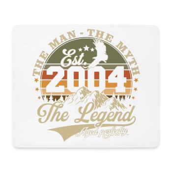 Vintage 2004 Born Man Myth Legend - Mouse Pad (horizontal) - white - Front