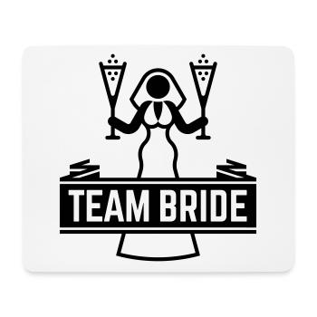 Team Bride Sparkling Wine Hen Night Bachelorette B - Mouse Pad (horizontal) - white - Front