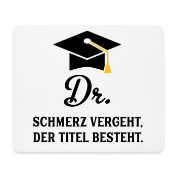 dr - Mousepad (Querformat) - Weiß - Vorne