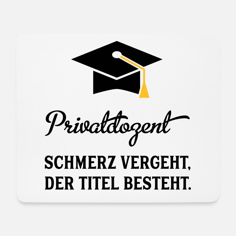 PD - Mousepad (Querformat) - Weiß