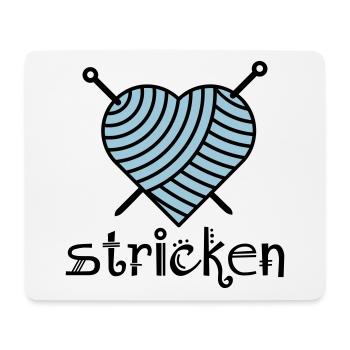 Stricklies'l - Mousepad (Querformat) - Weiß - Vorne