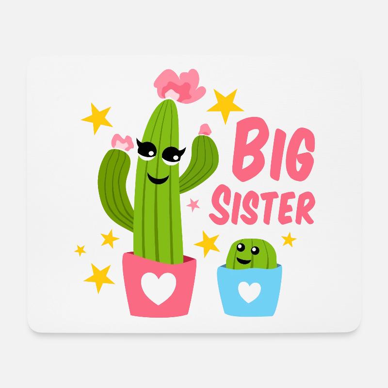 Große Schwester - Mousepad (Querformat) - Weiß