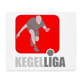 Kegel Liga | Farben änderbar - Mousepad (Querformat) - Weiß - Vorne