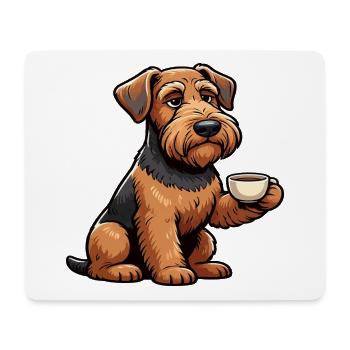 Airedale Terrier Airedales Airedaleliebhaber - Mousepad (Querformat) - Weiß - Vorne