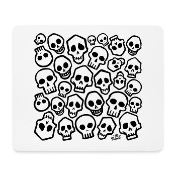 Schädelkopfjäger - Mousepad (Querformat) - Weiß - Vorne