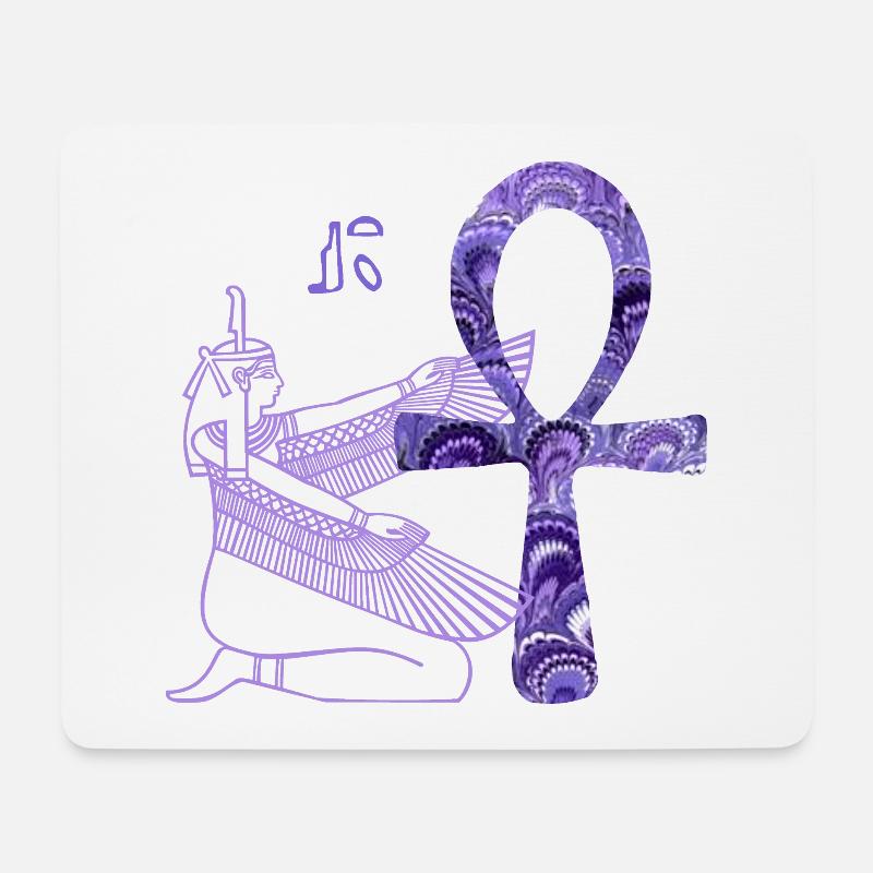 anch e 76 mit göttin isis - Mousepad (Querformat) - Weiß