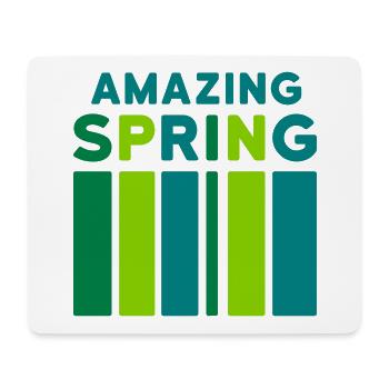 Amazing Spring (bar) - Tapis de souris (format paysage) - blanc - Devant