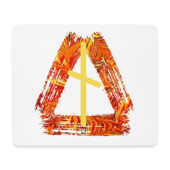 rune nautiz e 98 - Tapis de souris (format paysage) - blanc - Devant