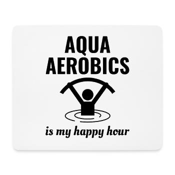 Wassergymnastik Aquatische Fitness Aqua Exercise - Mousepad (Querformat) - Weiß - Vorne