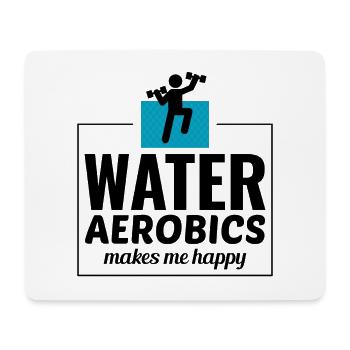 Wassergymnastik Aquatische Fitness Aqua Exercise - Mousepad (Querformat) - Weiß - Vorne