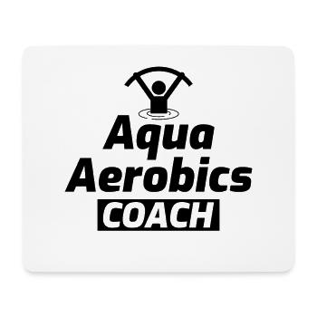 AquaGym Coach Fitness Aquatique Entraîneur - Tapis de souris (format paysage) - blanc - Devant
