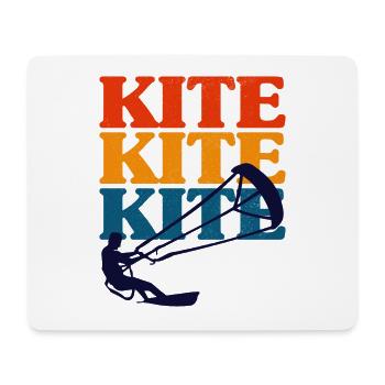 Retro Kitesurfing Kitesurf Kiteboarding - Mouse Pad (horizontal) - white - Front