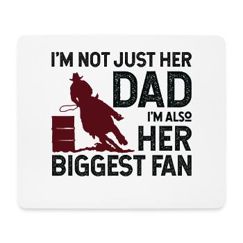 Barrel Racer Racing Horse Riding Papa Vatertag - Mousepad (Querformat) - Weiß - Vorne